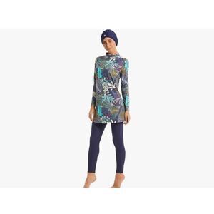NEW Fully Covered Swimsuit Top Full Covered Burkini Swimwear M